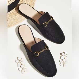 Black Loafer Slide on